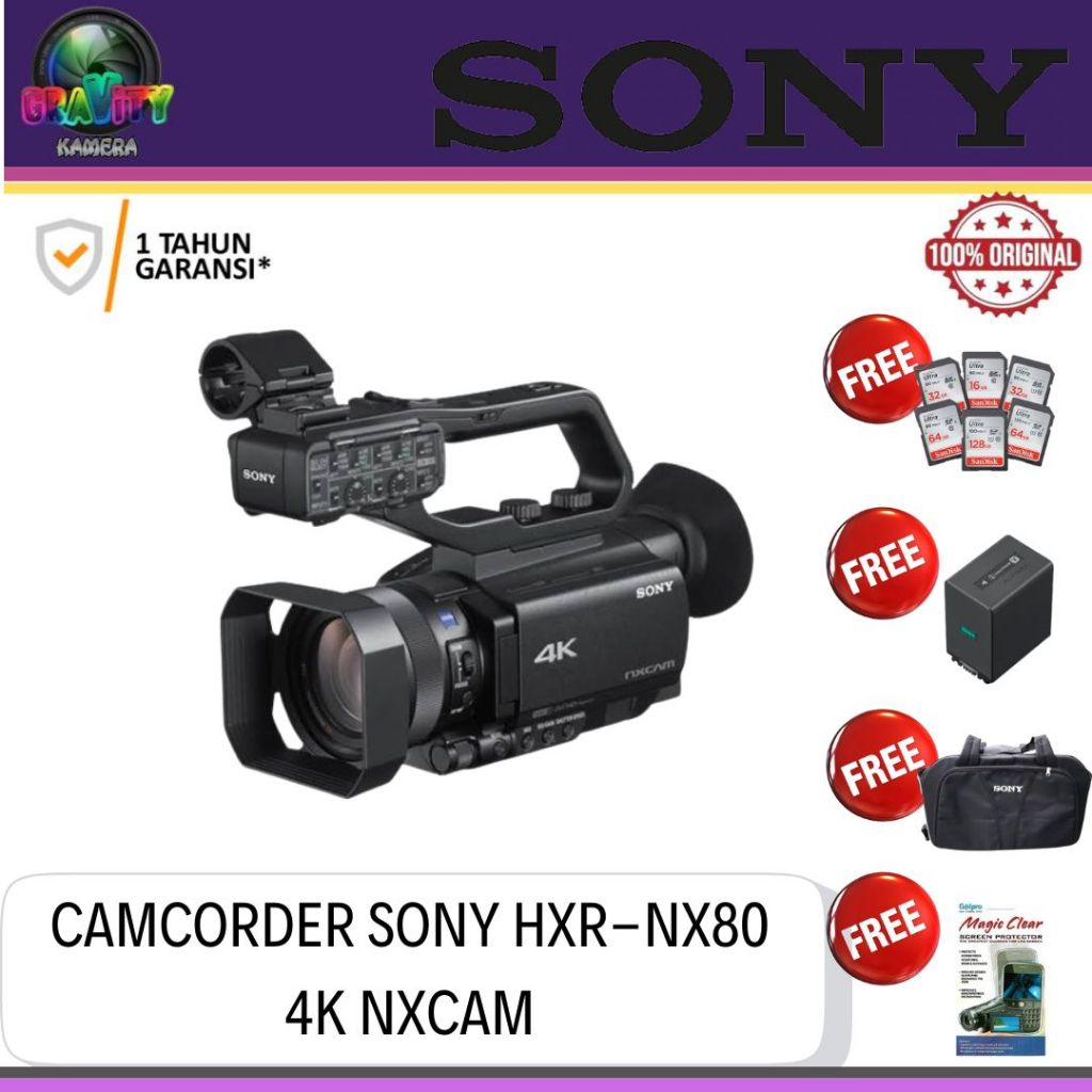 CAMCORDER SONY HXR-NX80 4K / SONY HXR NX80 4K