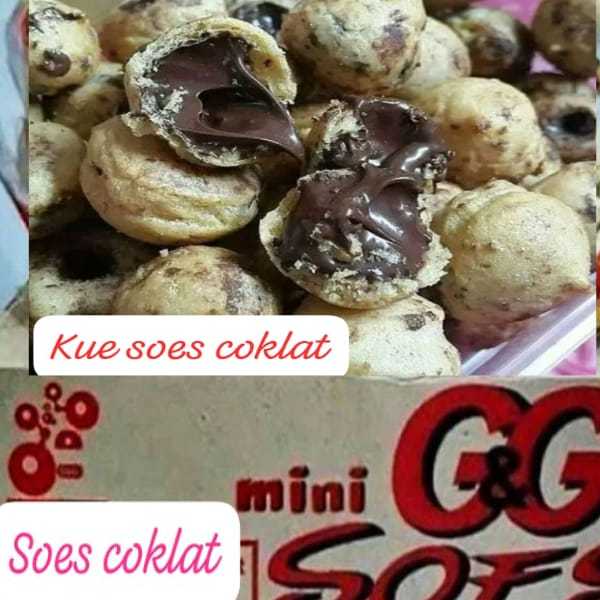 

kue sus mini/soes kering isi coklat 1kg promosi gratis ongkir