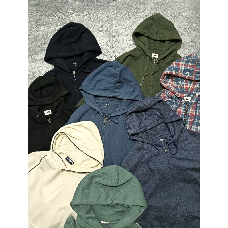 ZH Hoodie Zipper UNIQLO Basic