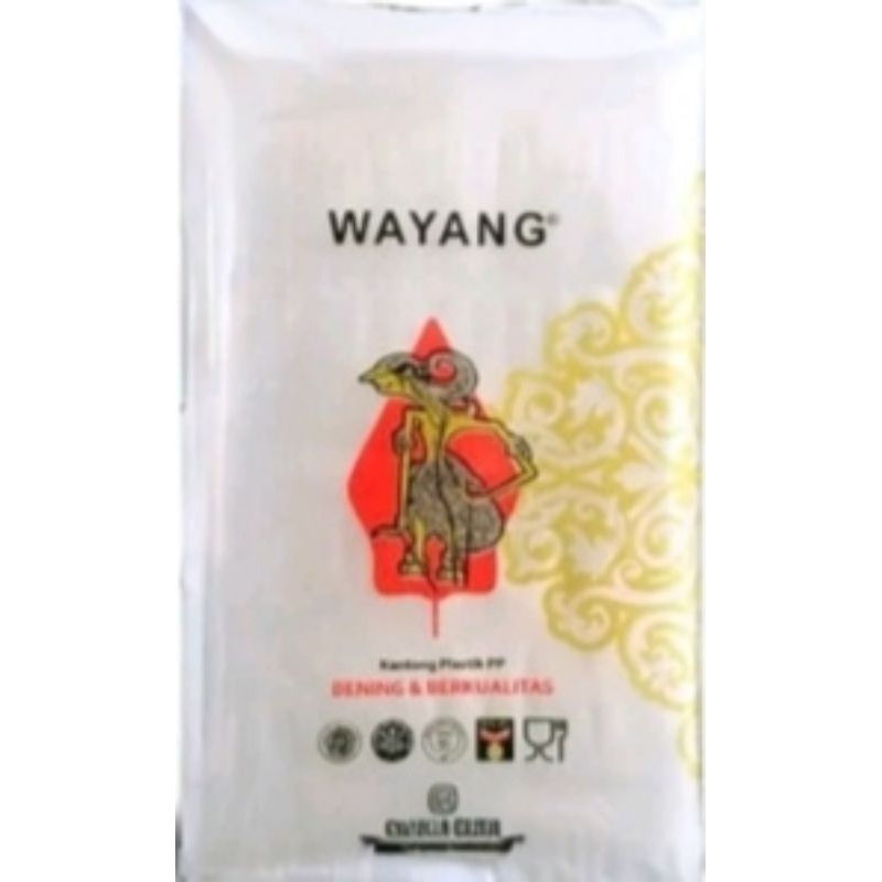 plastik PP Wayang 30 mic ukuran kecil 7 x 12 / plastik bening