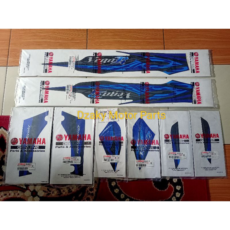 Striping Graphic Sticker Stripe Yamaha Vega R New Biru 2008 Original