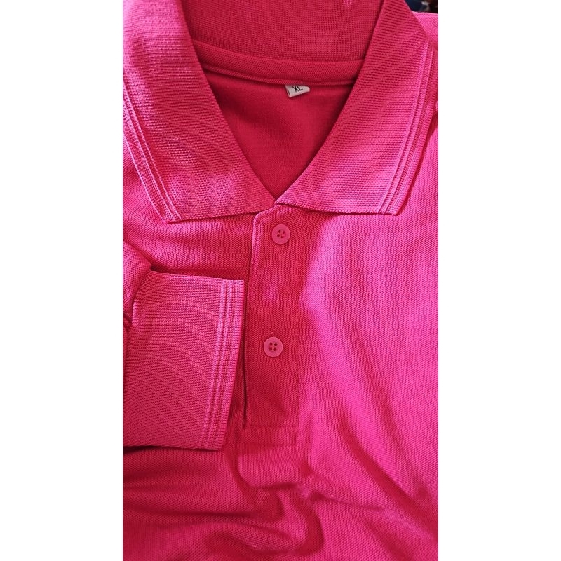 Polo shirt wanita polos pink fanta kaos wanita pink tua
