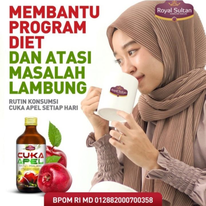

Cuka Apel Batu Malang Royal Sultan isi 320 ml Original