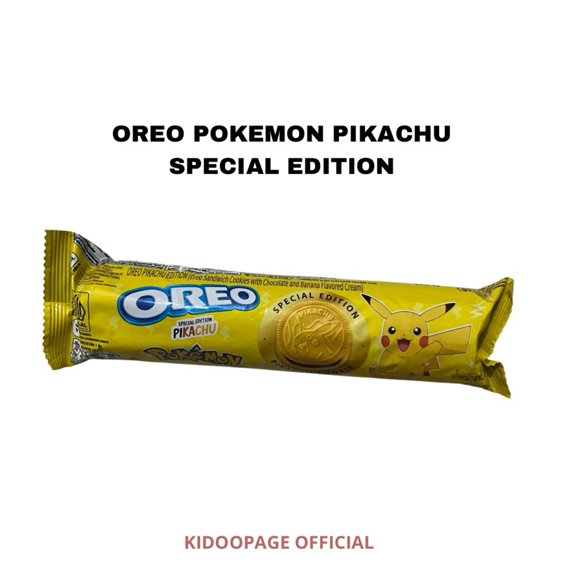 

OREO PIKACHU SPECIAL EDITION COOKIES WAFER LEBARAN