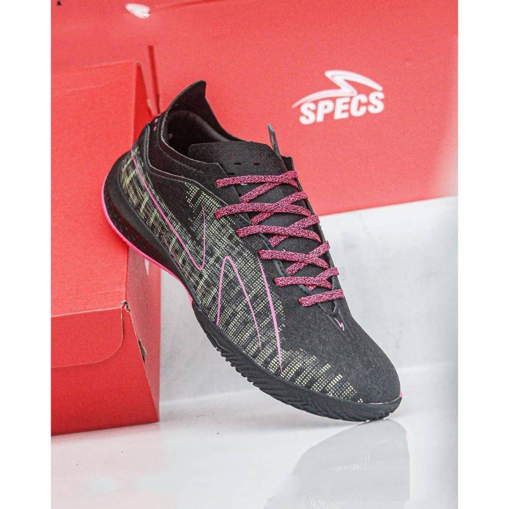 specs hyperspeed 3 black sharp pink fg/in sepatu futsal specs original