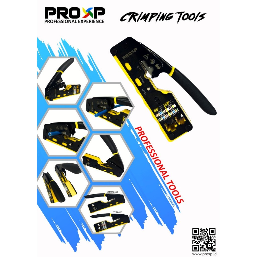 Proxp Ez Crimping Tool Ctzs 2-06 Rj45 Cat5 Cat6 Connector tools