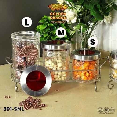 Arwana Houseware Toples 891SML-Set 1 - Golden Dragon Houseware