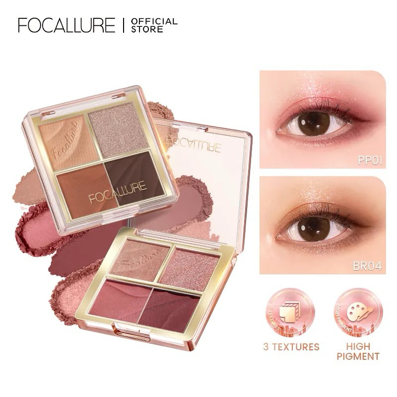 FOCALURE 4 PAN EYESHADOW PALETTE FA314