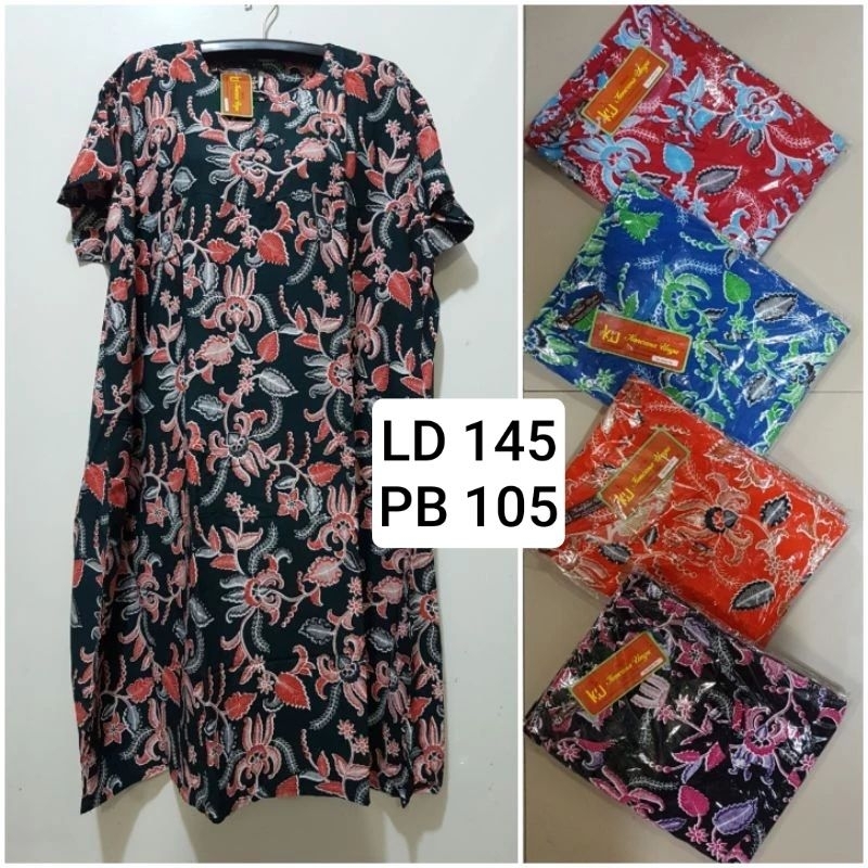 GROSIR 5 PCS DASTER JUMBO KENCANA UNGU#LENGAN PENDEK