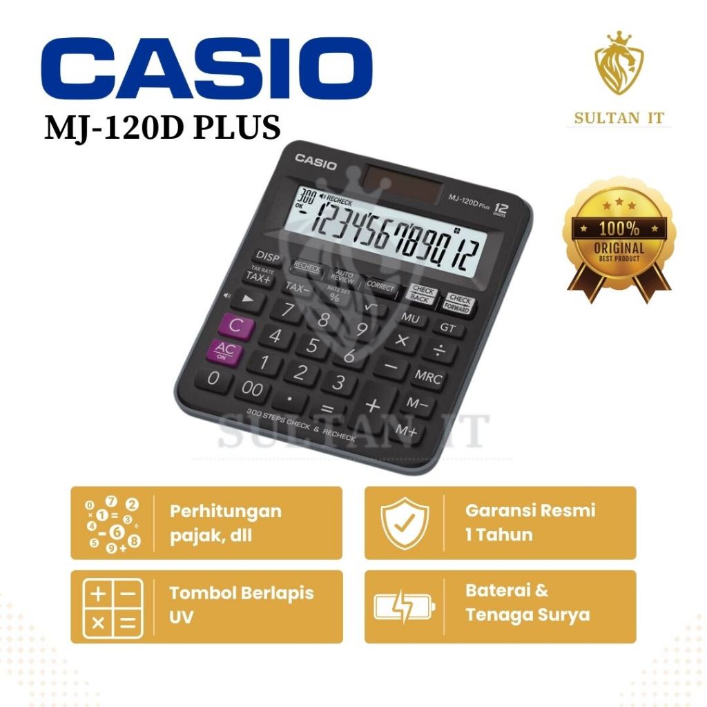 

Promo Casio MJ 120D / MJ 100D plus Kalkulator Dekstop Origianl