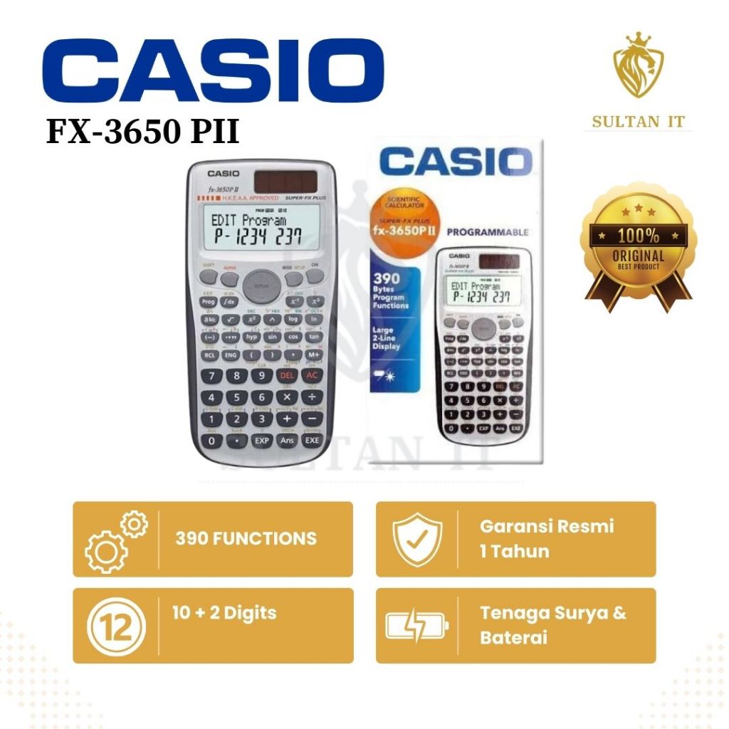 

KALKULATOR CASIO FX 3650 PII ORIGINAL