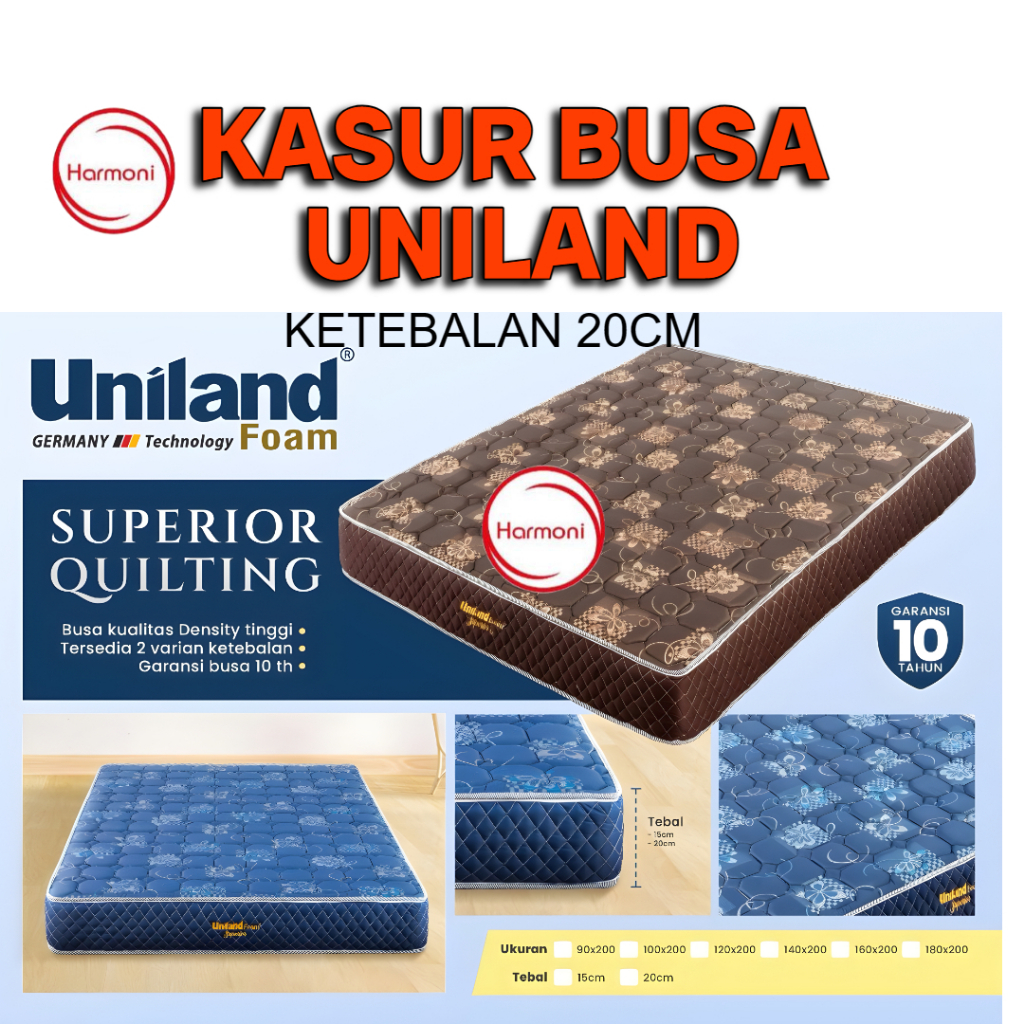 KASUR BUSA UNILAND TANPA PER KASUR BUSA UNILAND FULL BUSA FREE ONGKIR SERANG KOTA