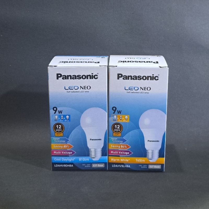 Lampu Led Bulb Panasonic Led Neo 9 Watt 9W
