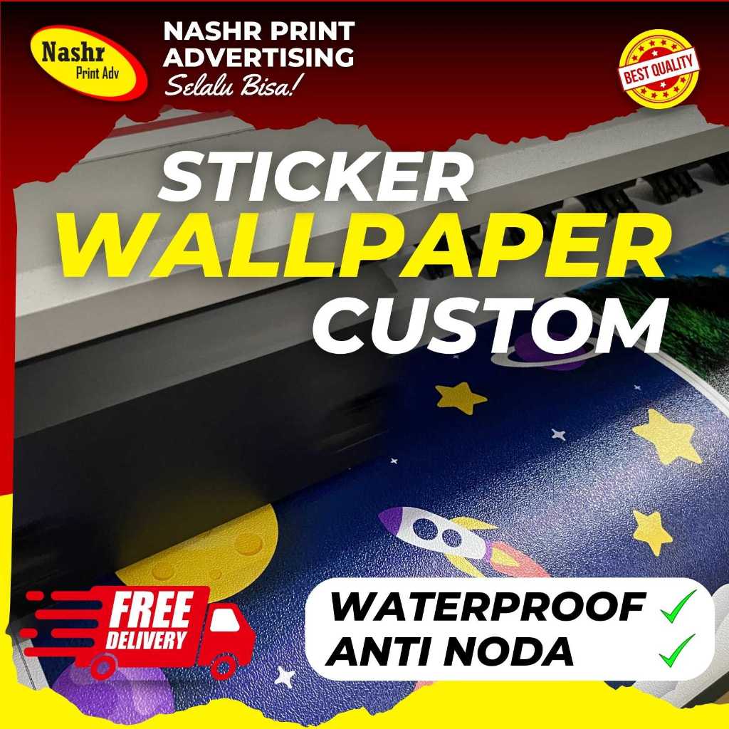 WALLPAPER STIKER CUSTOM | CETAK STIKER WALLPAPER 3D | WALLPAPER DINDING ANAK | WALLPAPER DINDING