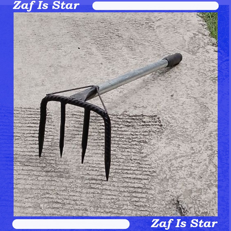 Garukan Sampah Dari Besi Baja Ulir Gagang Pipa Besi