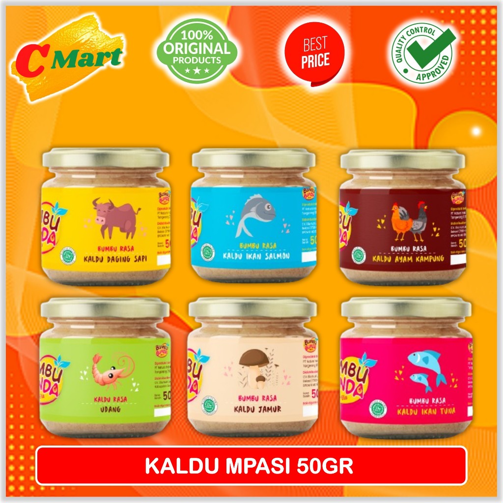 

Bumbu Bunda Elia Kaldu MPASI 50gr - Kaldu Anak & Bayi - Non Gula & Garam - Non Msg HALAL - CMart