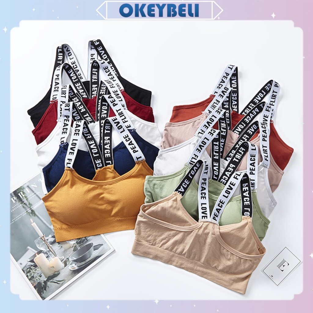 •OKEY BELI•BR015 BH Sport Bra Push Up Gym Fitness Senam Zumba Joging Yoga Pakaian Dalam Olahraga cod