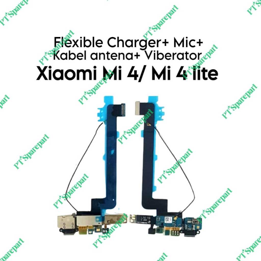 Flexible Charger + Mic + Kabel Antena + Viberator Mi 4 / Mi 4 Lite / Mi 4 LTE - Flexible Konektor Ca