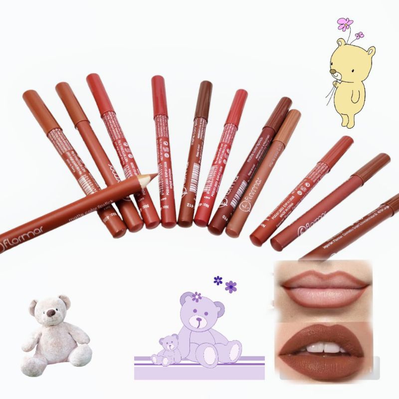 [Pilih Warna/ Per Pcs ] FLORMAR LIP LINER PENCIL