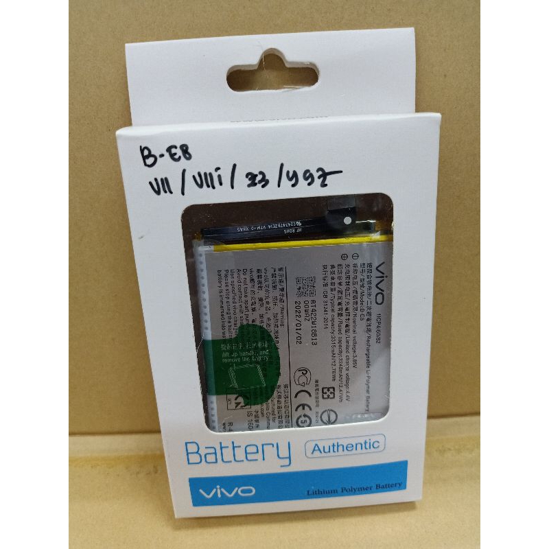 Baterai battery Original 100%  pabrik Vivo B-E8 V11 / V11i  li-ion battery