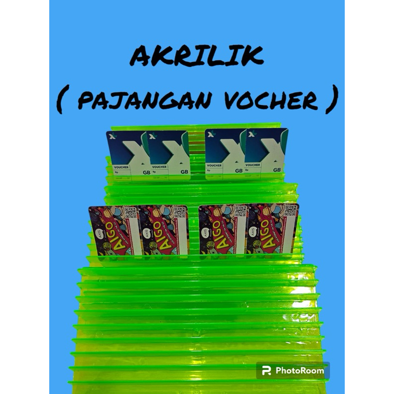 

Dudukan Voucer , Kartu Perdana AKRILIK