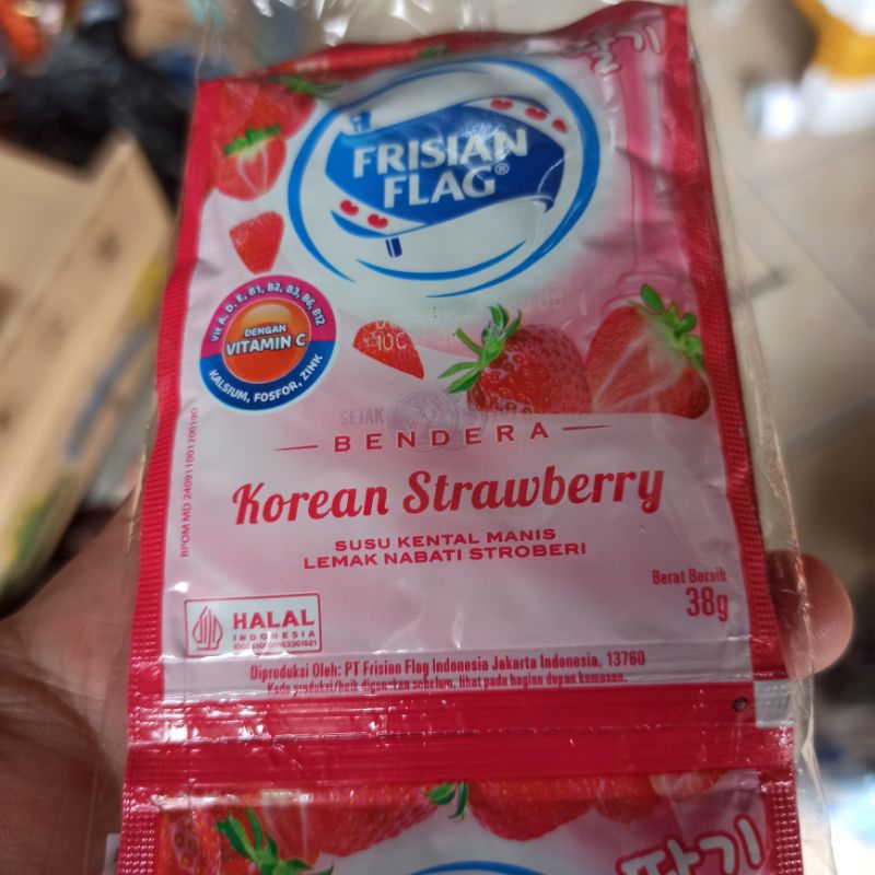 

Susu Bendera Sachet Rasa Korean Stroberi