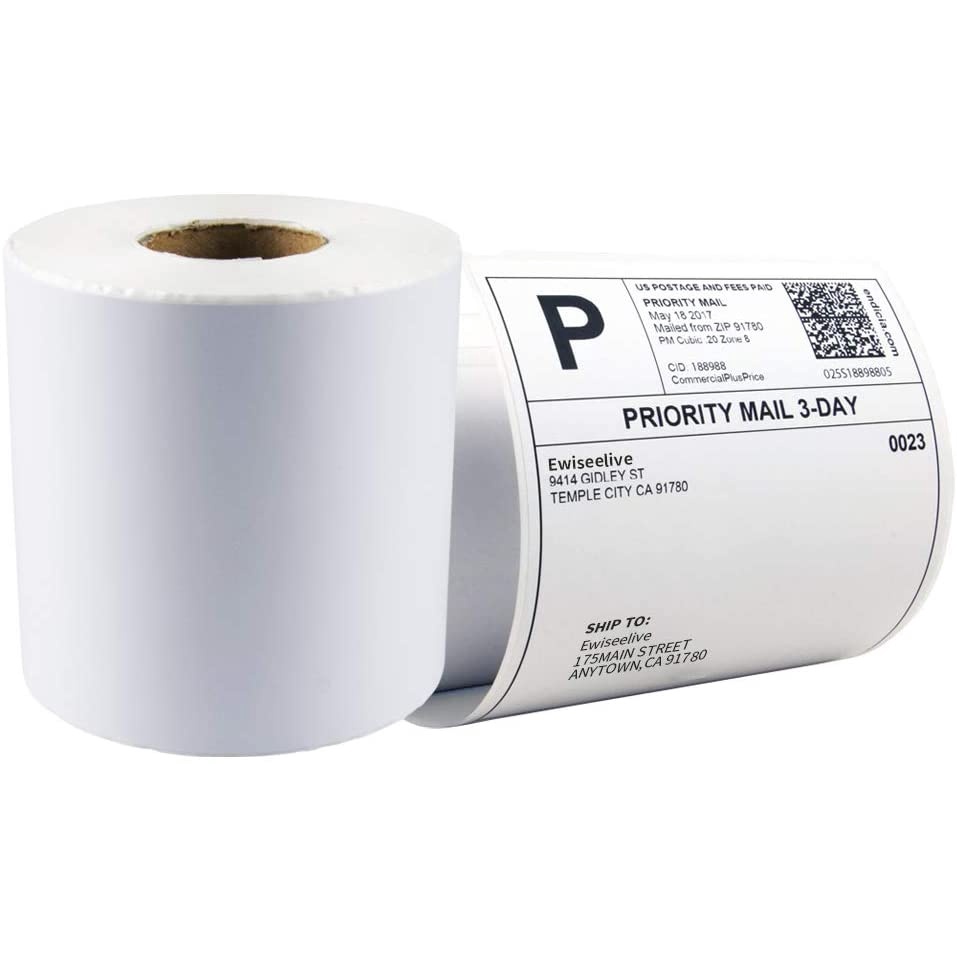 

Kertas Termal 100 x 150 mm Model Roll bulat Label Thermal Barcode Stiker Paper isi 500pcs premium
