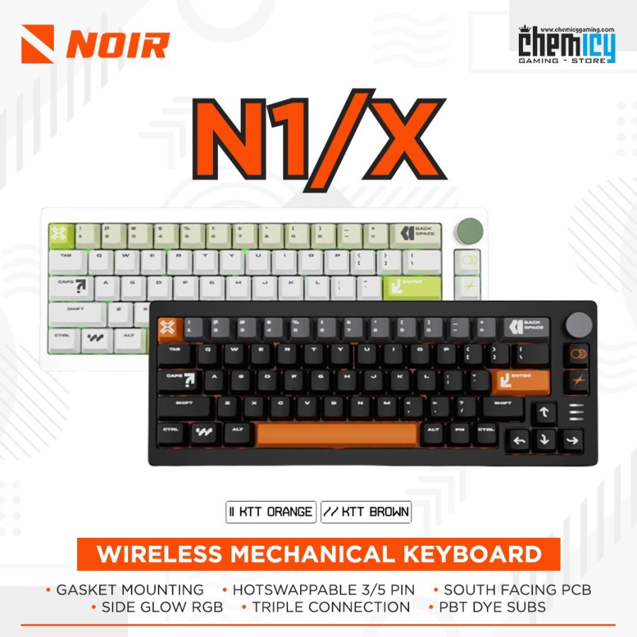 Noir N1/X N1 X 65% VIA/QMK Wireless Gaming Keyboard