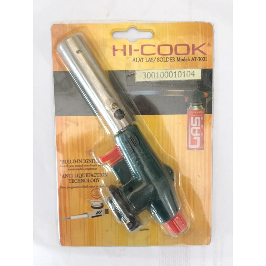 Gas Torch Hi-cook AT-3001, Kepala Gas, Torch Hi cook, Flame gas - merk hi cook