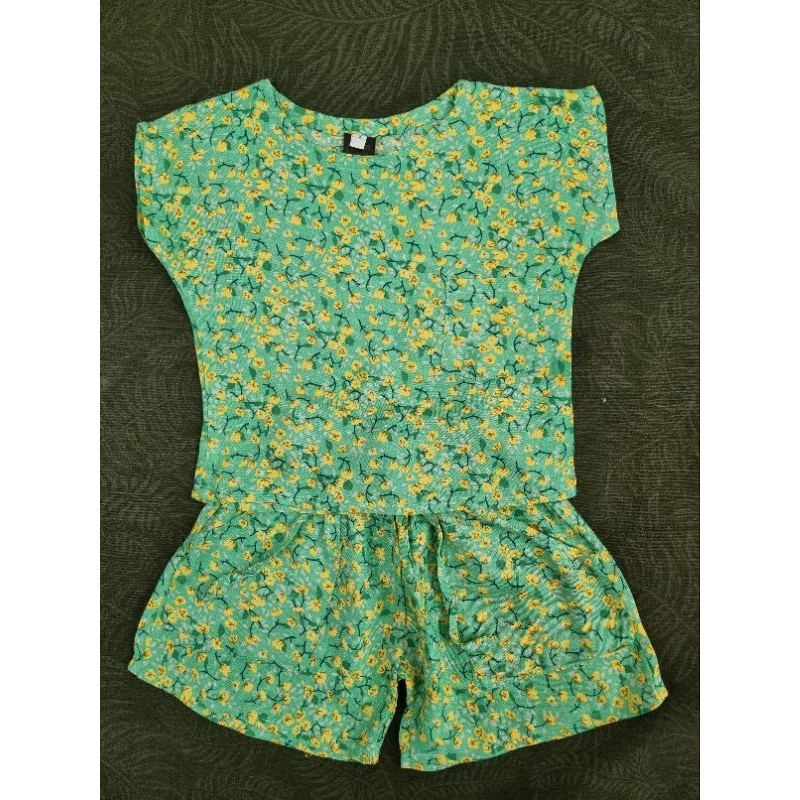 Set Baju Anak Perempuan Motif Rayon Bali 1 tahun