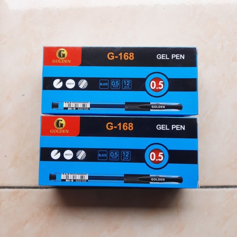

PULPEN GEL GOLDEN G-168 0.5MM HITAM MURAH