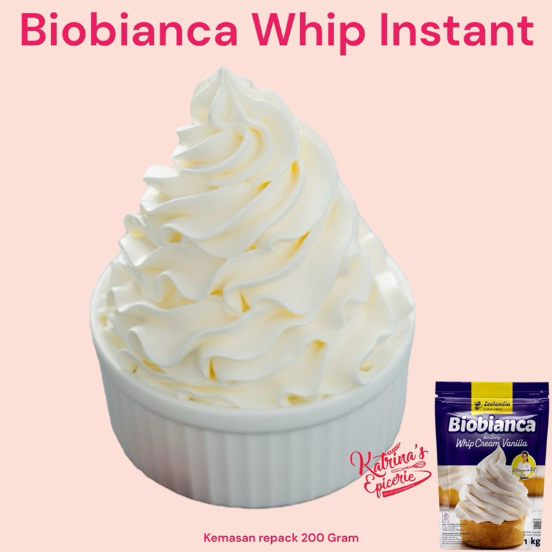 

Zeelandia Biobianca 200 Gram Premix Whipping Cream Instant Whip Bubuk