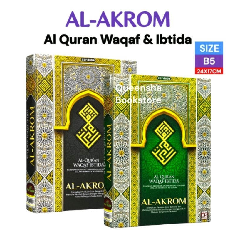 Al Quran Al Akrom Waqaf Ibtida Ukuran B5