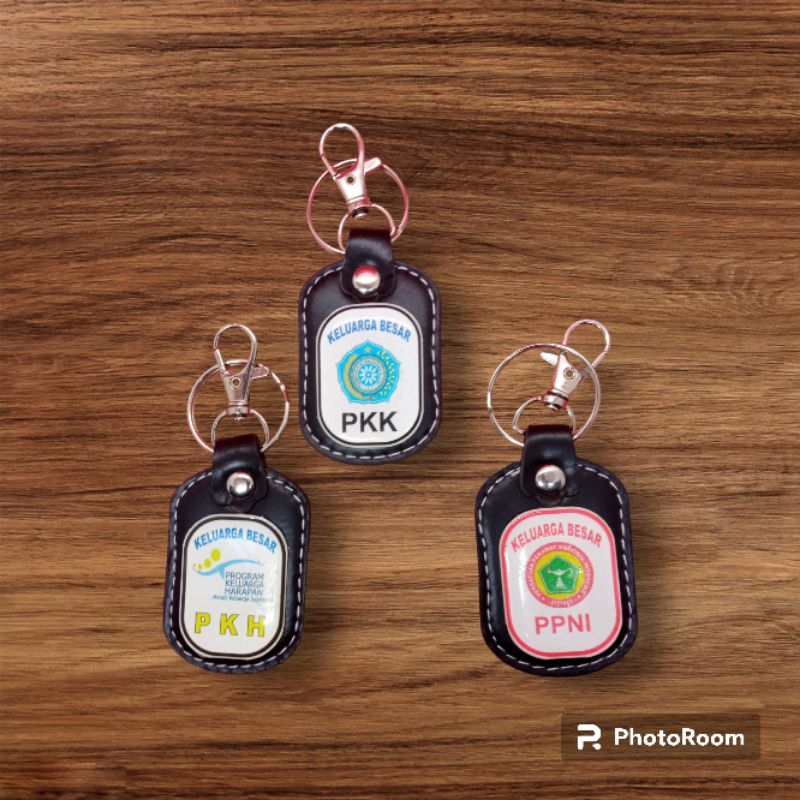 Gantungan kunci custom logo satuan