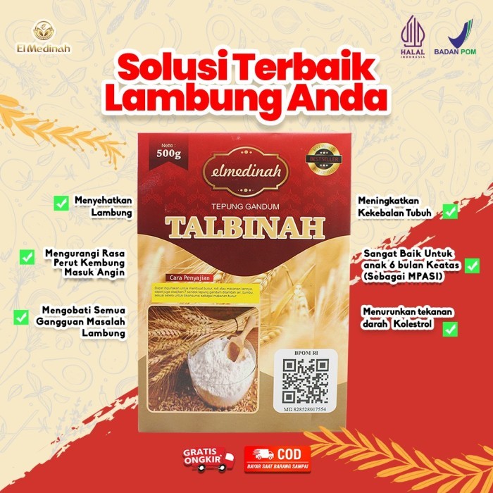 

Talbinah El Medinah Resep Thibb Nabawy 500gr | Tepung Gandum 100% Asli