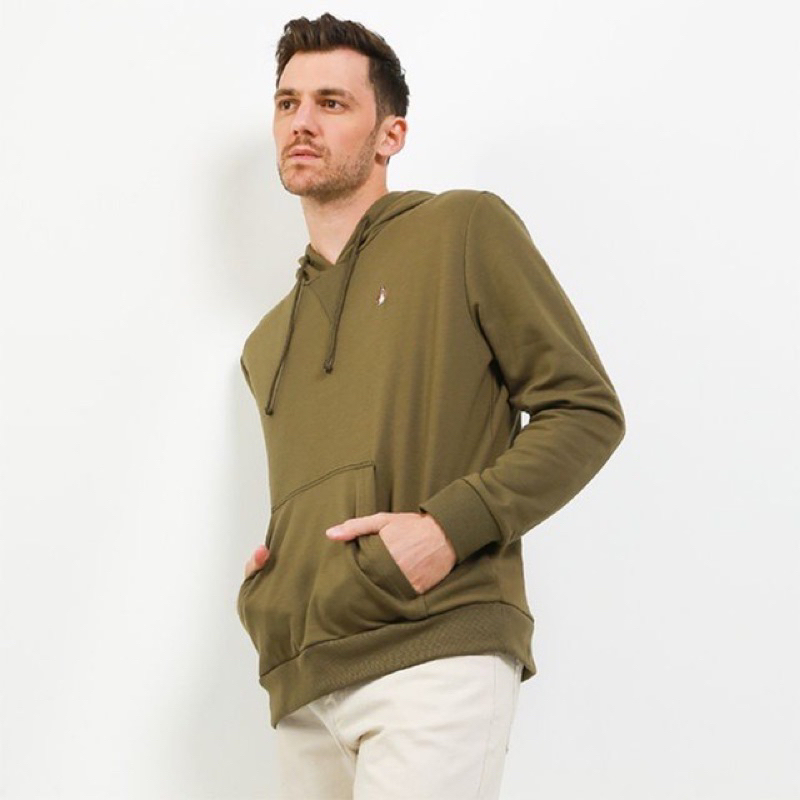 Hush Puppies Hoodie Pria Bewee 2 Army