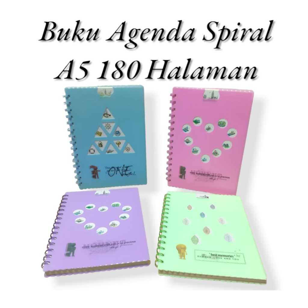 

AS888 - Buku Diary / Agenda Spiral Hard Cover Ukuran A5 Karakter 25100-254 Isi 180 Halaman