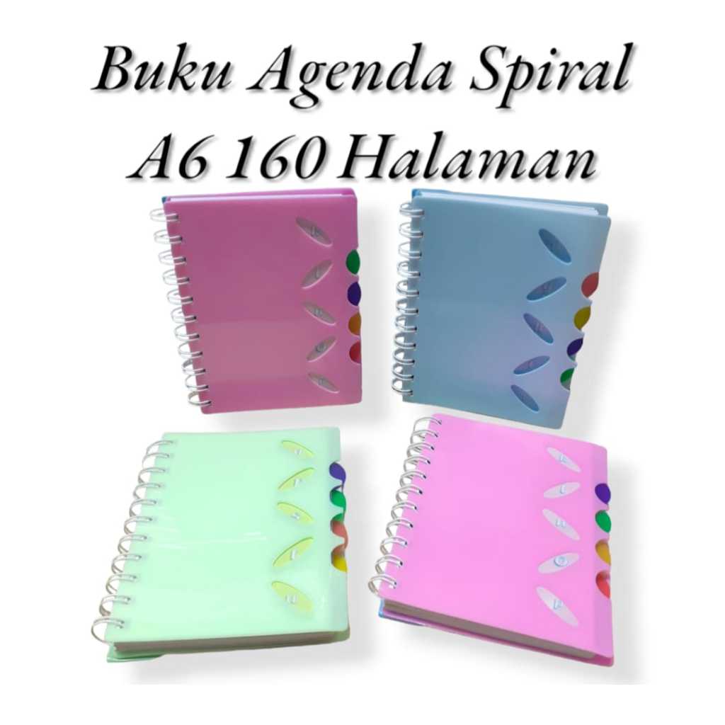 

AS888 - Buku Diary / Agenda Spiral Hard Cover Ukuran A6 Dengan Index Fancy Huruf Korean Style