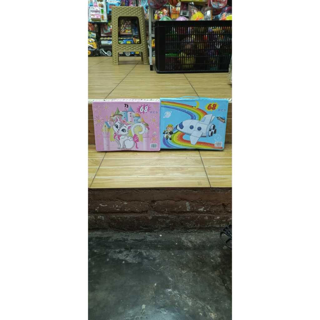 

mainan anak alat tulis crayon pensil warna set isi 68 pcs