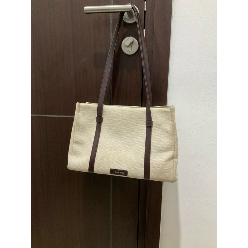 [Preloved] Totebag Marhen.J Mina Bag Zipper Resleting Brown