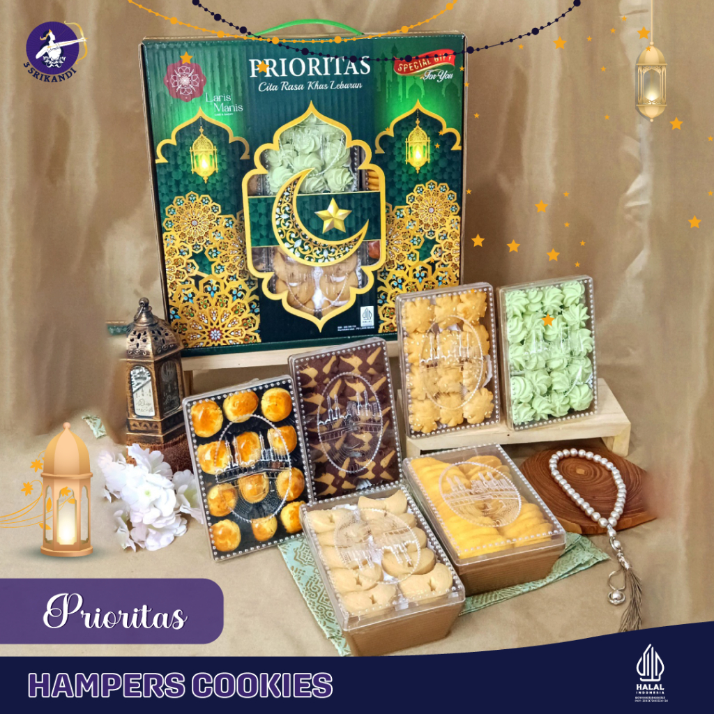 

Paket Kue Hampers Lebaran 'PRIOTITAS'/Hampers Cookies/Hamper 3Srikandi