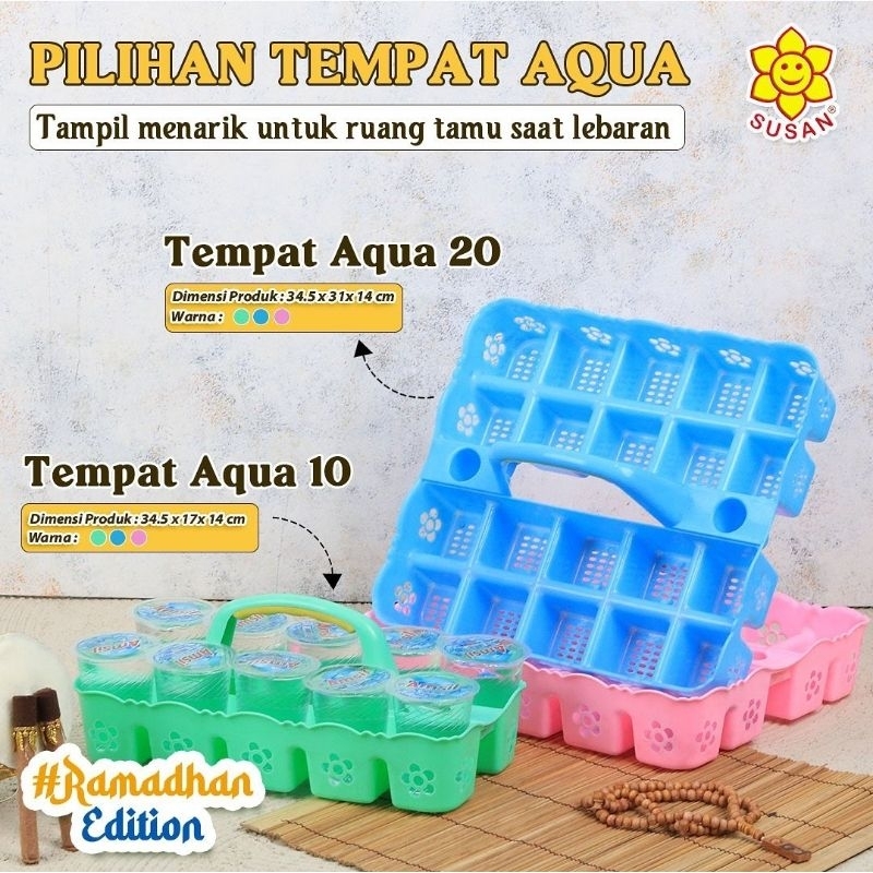 Tempat Aqua isi 10 - Keranjang Aqua gelas 10 - Tempat Aqua gelas