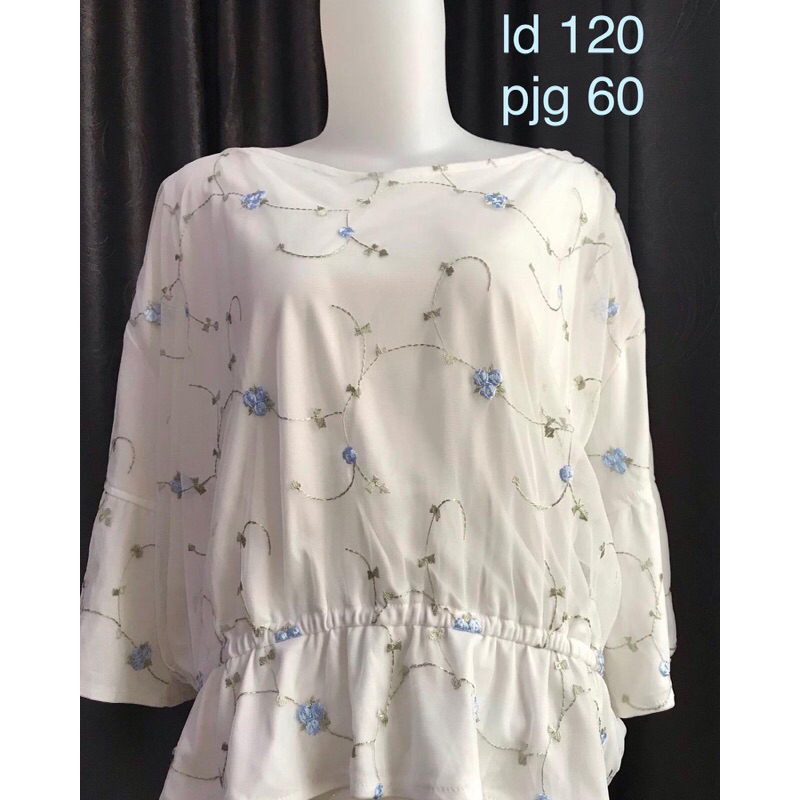 blouse putih axesfemme lizlisa