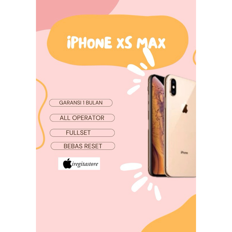 Iphone XS Max 64gb 256gb SECOND BEKAS FULLSET GARANSI 1 BULAN
