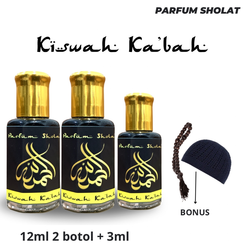 [Beli 1 Dapat 5] Parfum Sholat Kiswah Ka'bah Al Haramain Bibit Asli Arab 12ml Aroma Kain Penutub Ka'