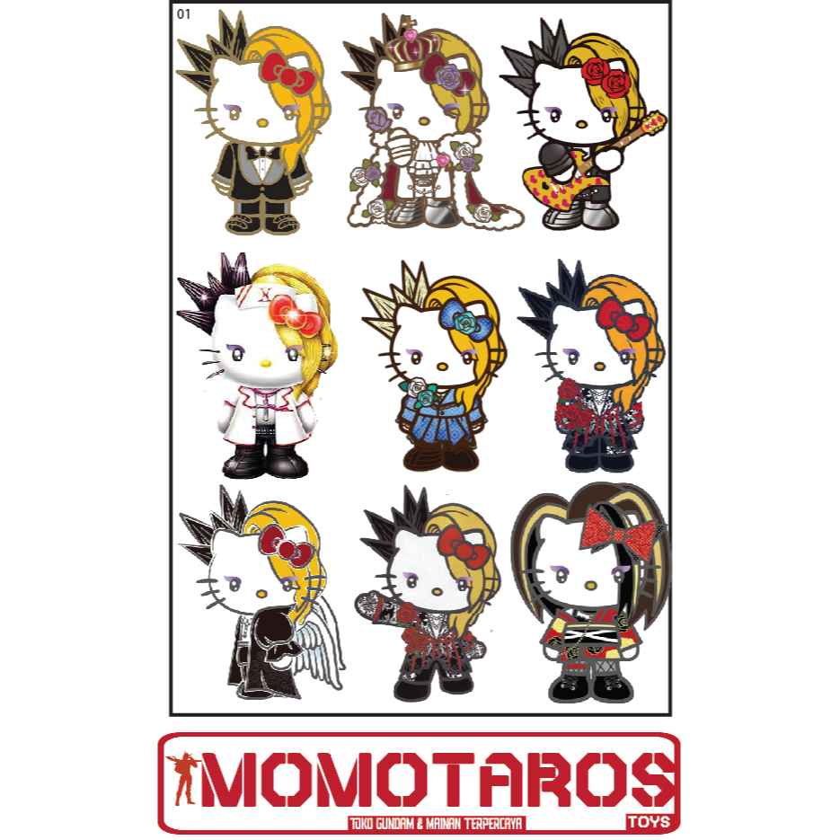 

Sticker murah antiair transparan Yoshikitty Sanrio 1 pc