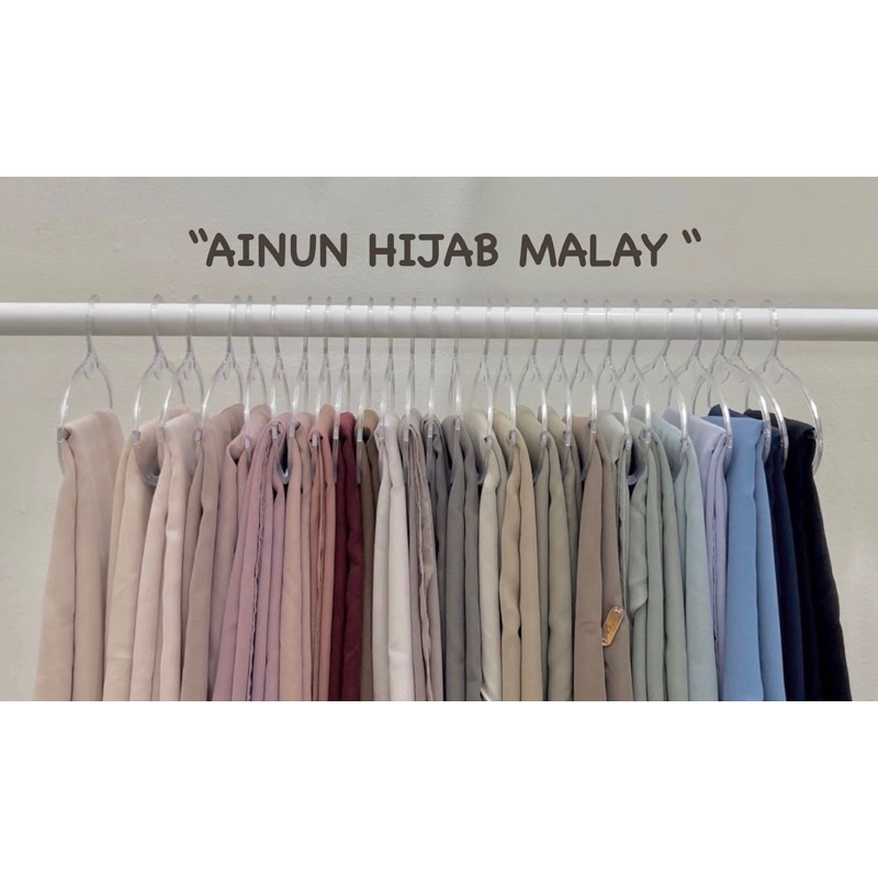 hijab segiempat oval-Ainun Malay Jumbo