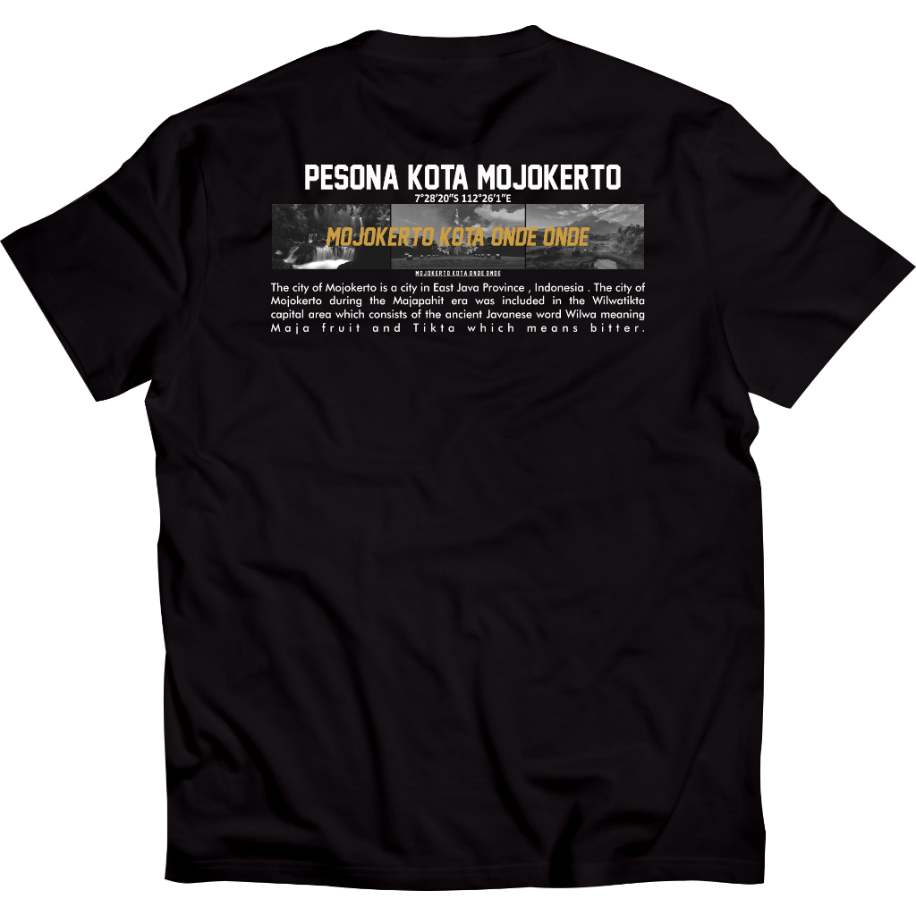 Kaos Pesona Kota Mojokerto Tshirt Mojokerto Kota Onde Onde