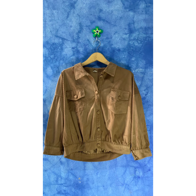 jaket corduroy coklat
