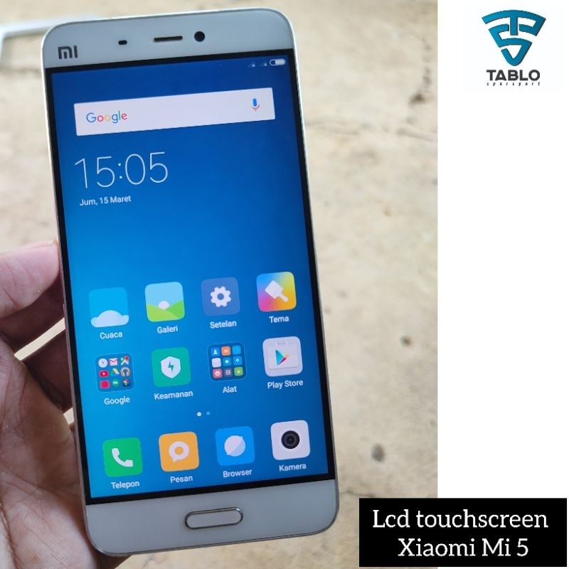LCD touchscreen frame Xiaomi Mi 5 mi5 original copotan hp